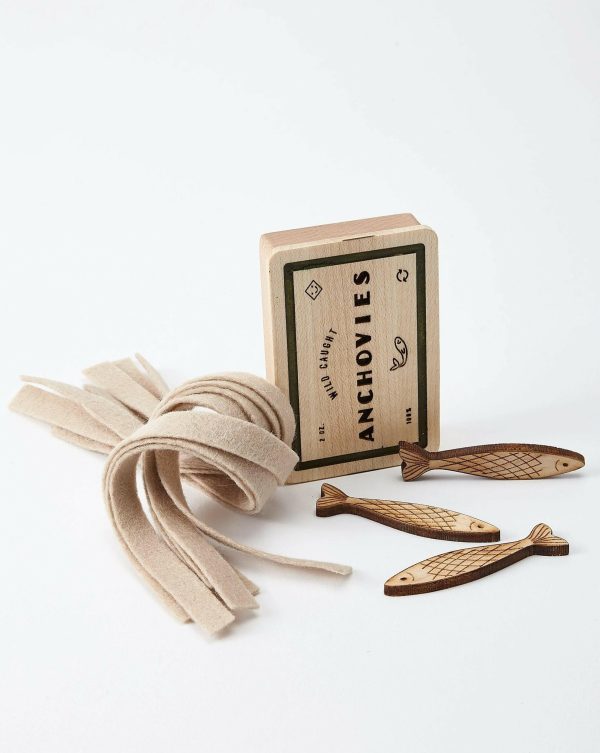 Wooden Pasta Play Food Set Discount