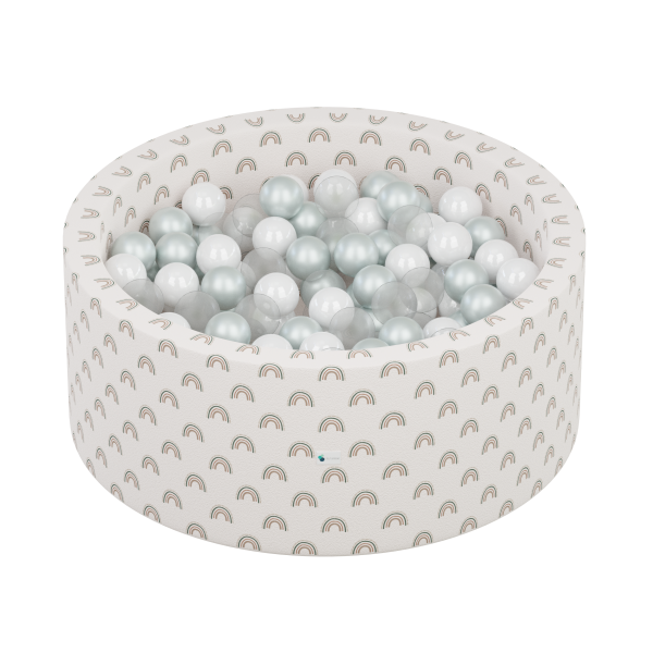 Boho Earth Tone Rainbow on Ivory + 200 Pit Balls Cheap - Image 2