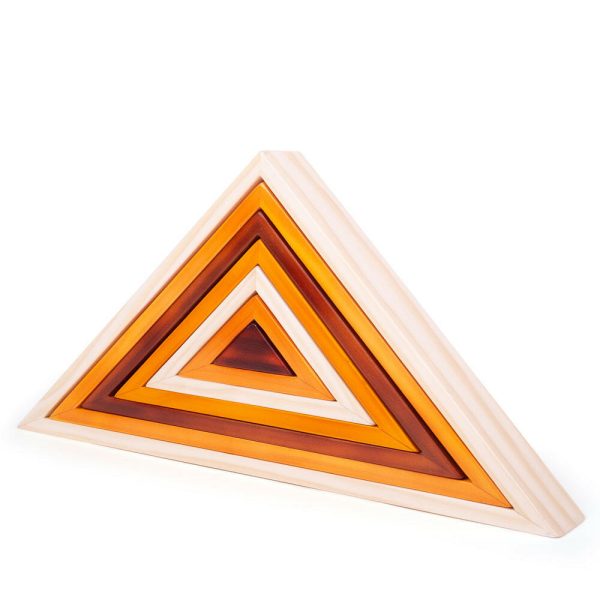 Natural Wooden Stacking Triangles by Bigjigs Toys US Online now