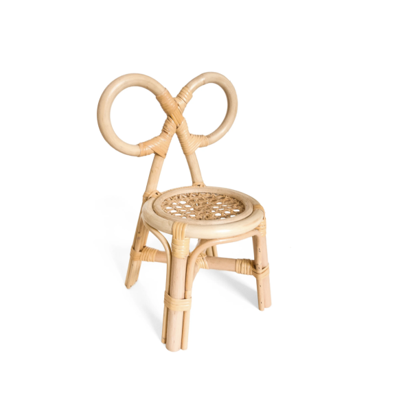 Rattan Mini Bow Doll Chair (Set of 2) For Cheap - Image 3